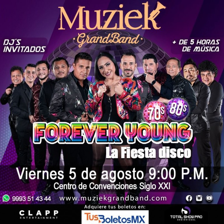 Muziek presenta ¡Forever Young! en Mérida