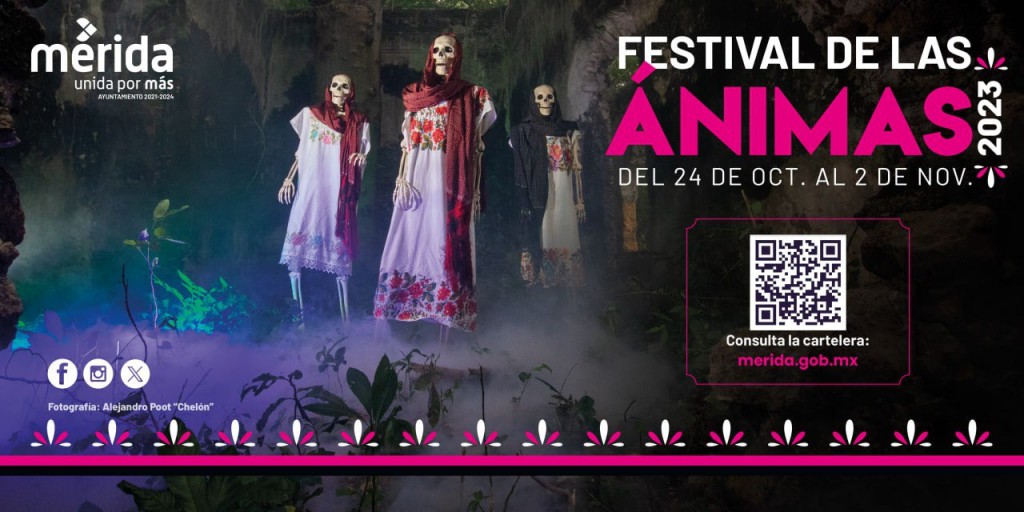 Del 24 de octubre al 02 de noviembre será el festival de las ánimas en la blanca Mérida