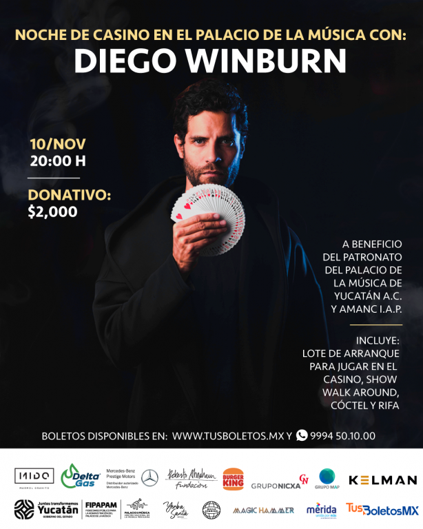 Noche de casino en el Palacio de la Música con Diego Winburn