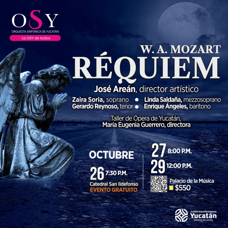 La catedral de Mérida será sede de un concierto sinfónico, con réquiem de Mozart