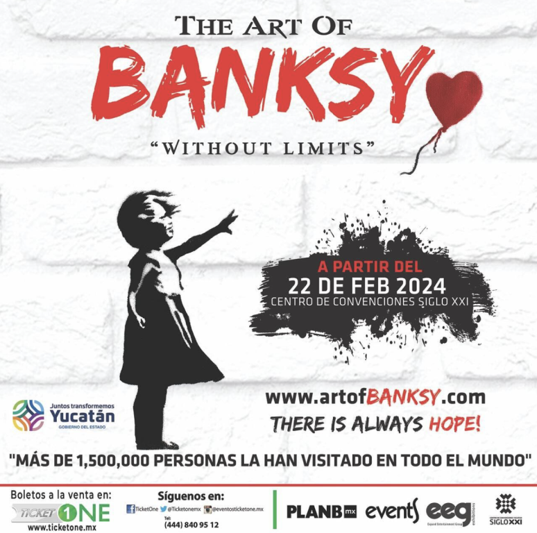 El arte de Banksy llega a Mérida