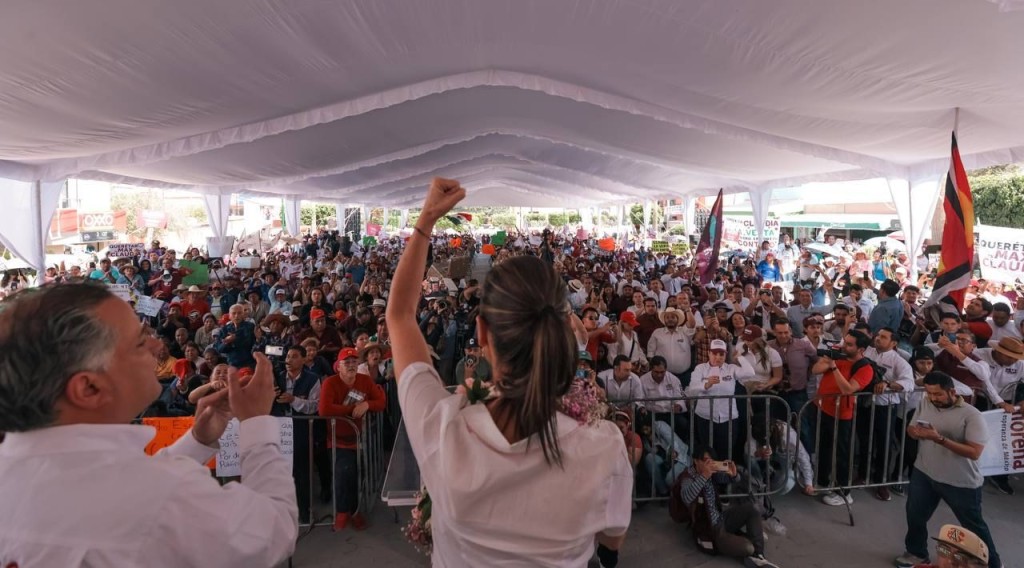“Vamos a proteger a las mujeres contra la violencia que viven”: Claudia Sheinbaum ofrece seguridad y bienestar a mujeres en Querétaro