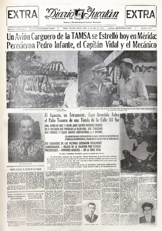 A 67 años de su muerte recordarán a Pedro Infante en el Centro de Mérida.