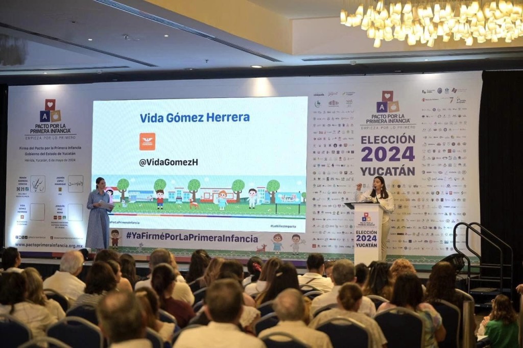 Los candidatos para la gubernatura de Yucatán firmaron el pacto por la primera infancia
