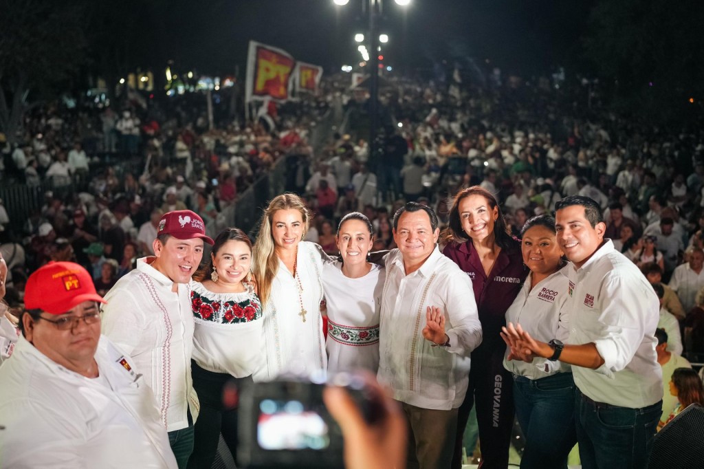 Claudia Sheinbaum pide que cada yucateco busque a diez personas para ir a votar