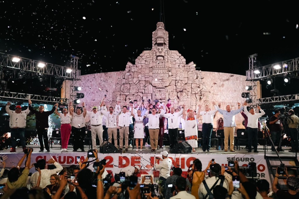 Claudia Sheinbaum pide que cada yucateco busque a diez personas para ir a votar