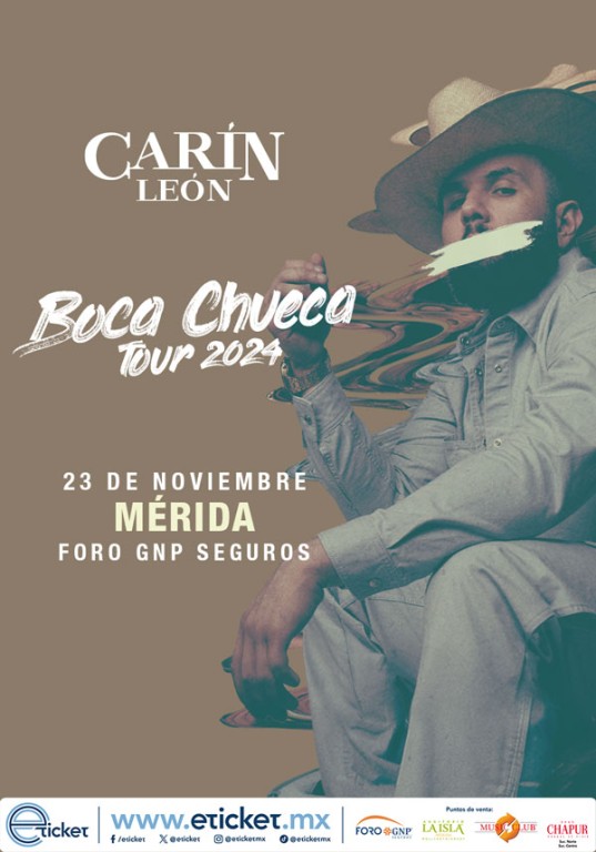 Carín León anuncia concierto en Mérida