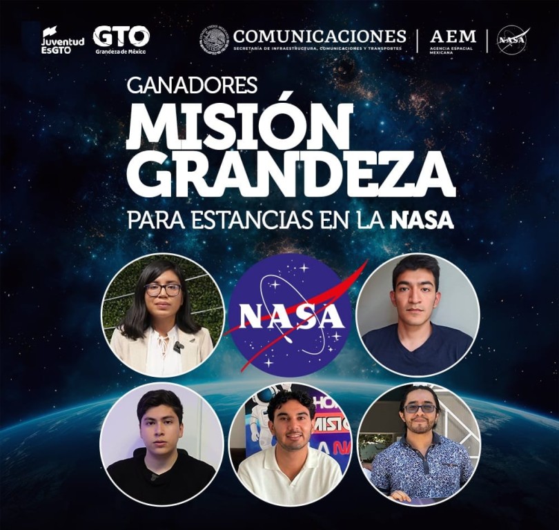 Jóvenes estudiantes de México realizarán estancias 2024 en la NASA