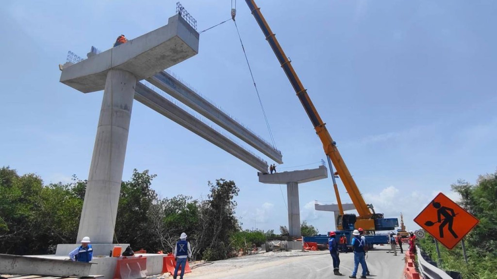 Construcción del Viaducto Elevado de Progreso avanza a buen ritmo