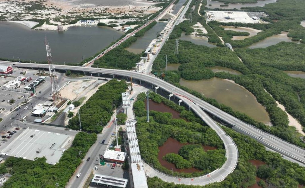 Construcción del Viaducto Elevado de Progreso avanza a buen ritmo