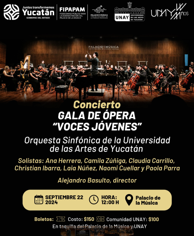 La orquesta sinfónica de la UNAY presenta “Gala de Ópera: Voces Jóvenes”