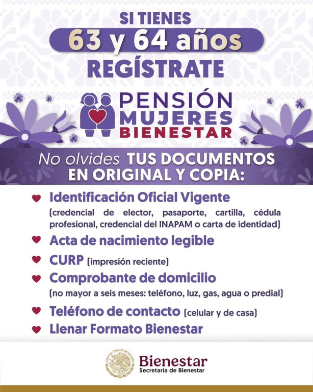 Este viernes comenzará el registro del Gobierno Federal para otorgar un nuevo apoyo a las mujeres