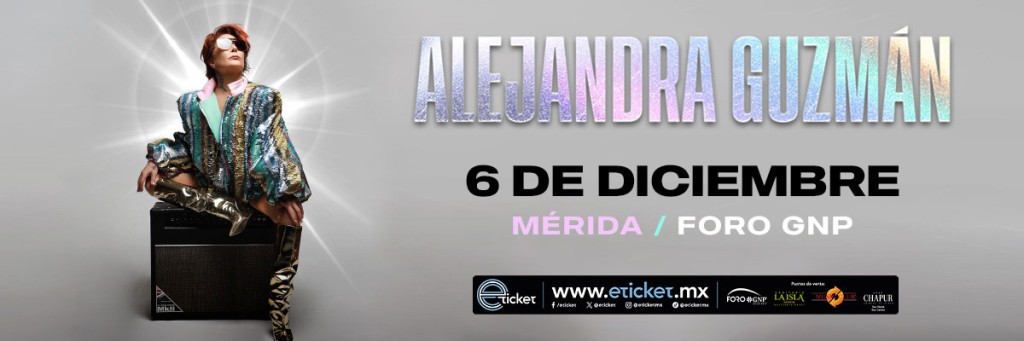 Alejandra Guzmán lista para su concierto en Mérida