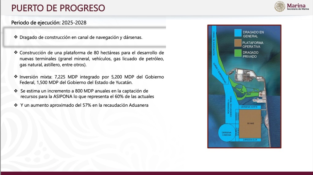 La primera piedra para ampliar y modernizar el Puerto de Progreso puede ser “Más pronto de lo que esperamos”