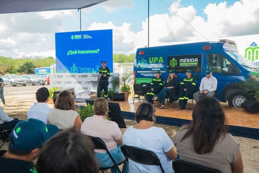 Presentan la Unidad de Protección Animal de Mérida