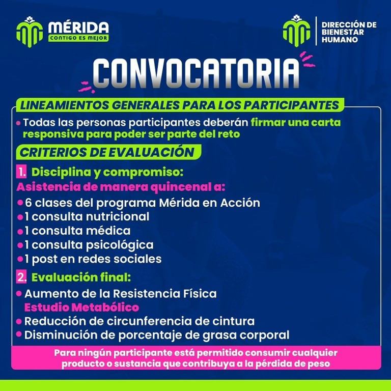 El Ayuntamiento de Mérida lanza desafío para mejorar la salud de la población