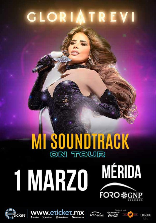 Este sábado Gloria Trevi estará en Mérida