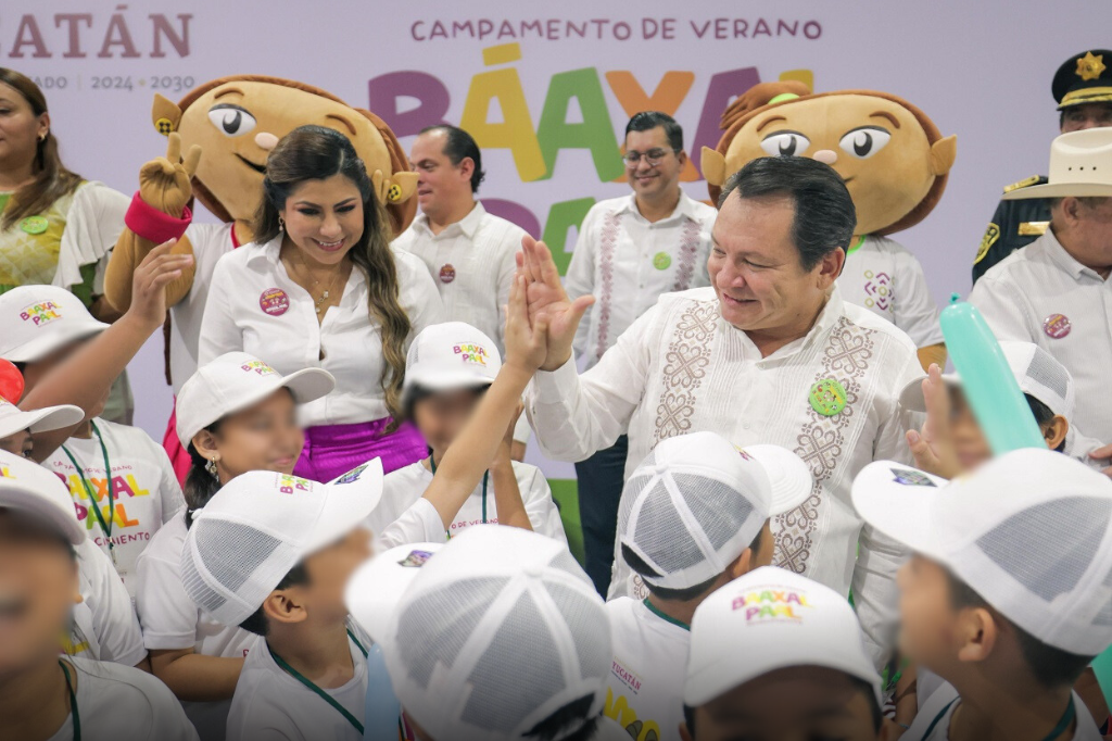 Disfrutan vacaciones niños de Yucatán con “Báaxal Paal Renacimiento 2025”