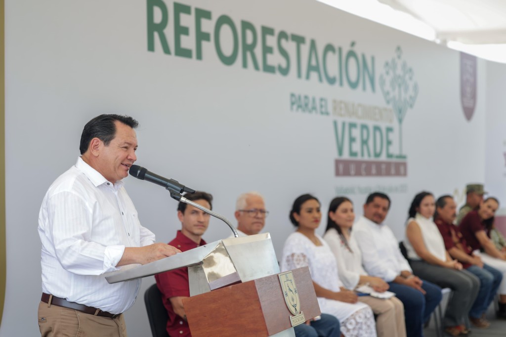 Siembran más de 5 mil árboles en Valladolid, con la estrategia Renacimiento Verde