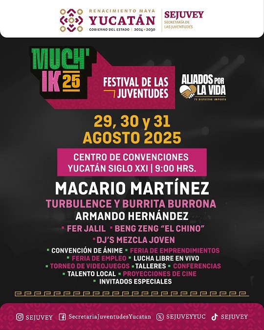2 Comienza Much’Ik, el mes que une a las juventudes de Yucatán