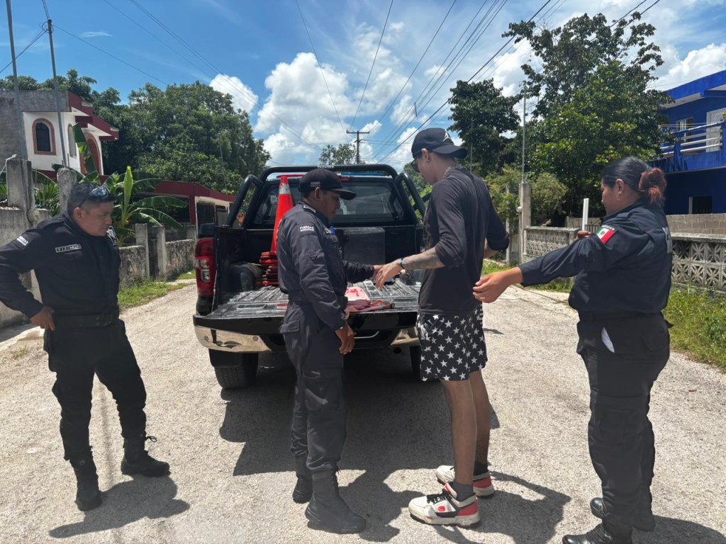 2 Detienen a 5 por actitudes sospechosas, en calles de Tizimín