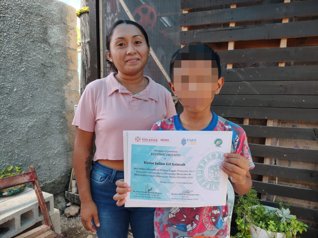 Niño de Tizimín se va a Olimpiada Nacional de Matemáticas