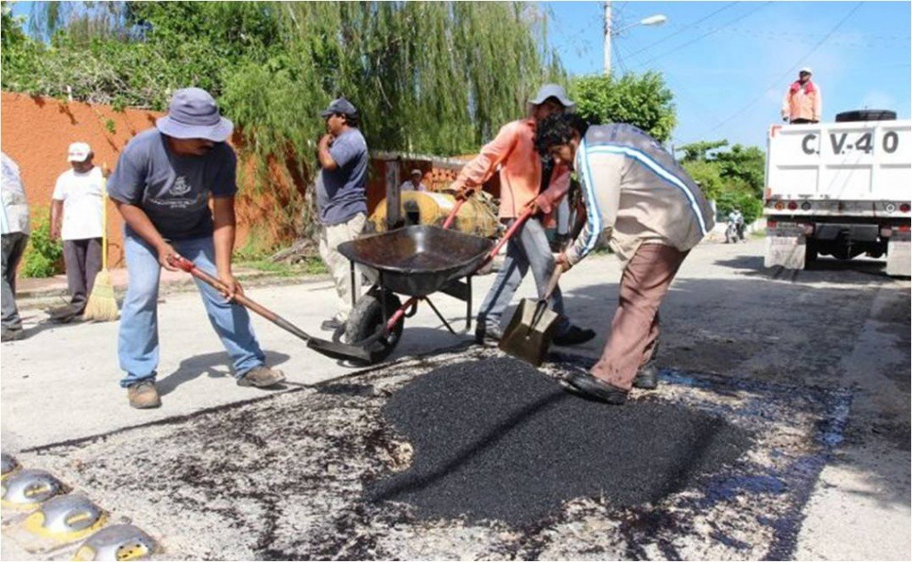 Intensifica Ayuntamiento de Mérida las acciones de bacheo