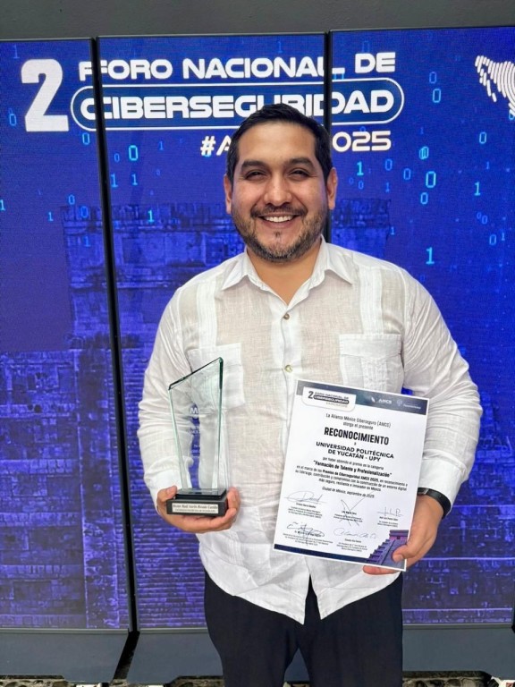 Premian a la UPY por su contribución a la ciberseguridad en México