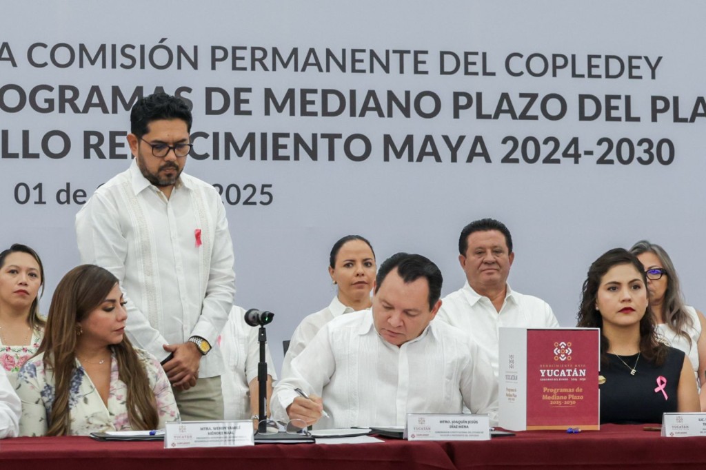 A un año de gobierno, Díaz Mena presentó agenda de proyectos a mediano plazo.