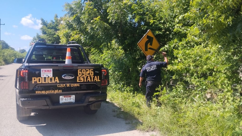 SSP refuerza seguridad vial con limpieza y liberación de señalética