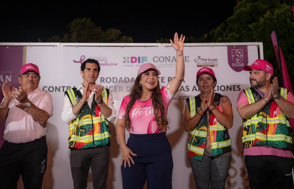 Rodada en Yucatán Promueve la Salud y la Prevención de Cáncer de Mama y Adicciones