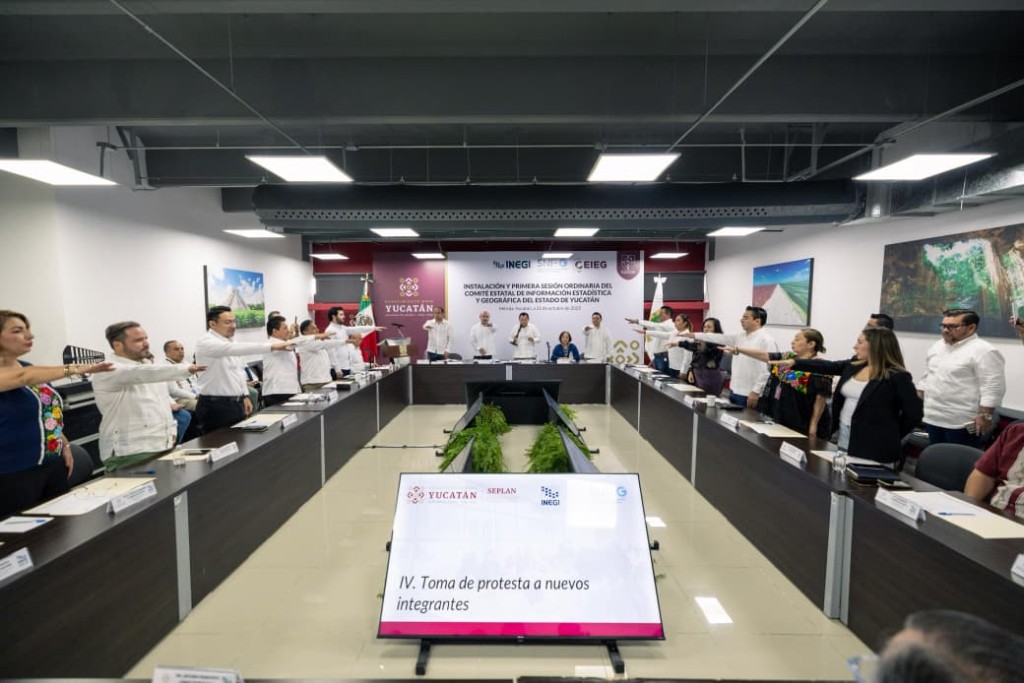 Instala Gobierno de Yucatán Comité Estatal de Información Estadística y Geográfica (Ceieg) para reforzar la planeación y transparencia