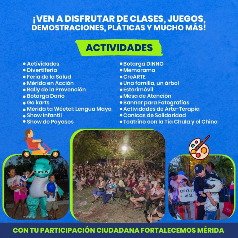 Promueve Patrón Laviada convivencia y desarrollo infantil con eventos culturales y recreativos