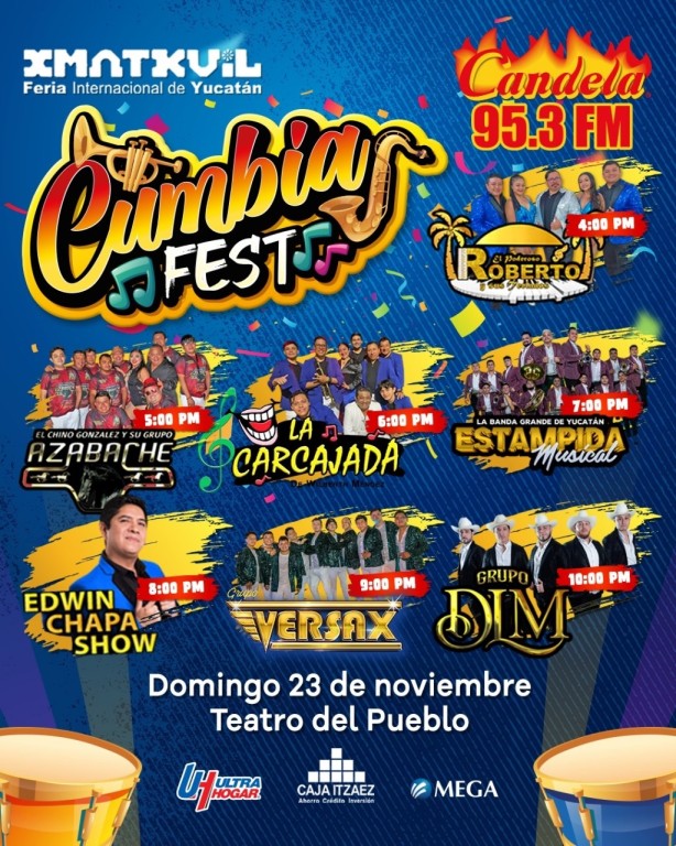No te puedes perder el Cumbia Fest de Candela en Xmatkuil