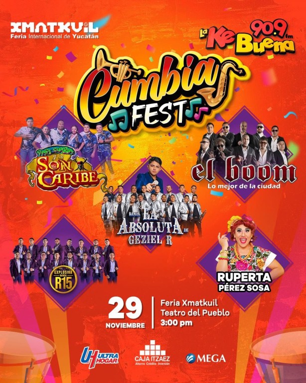Vuelve el Cumbia Fest de la KeBuena, en Xmatkuil