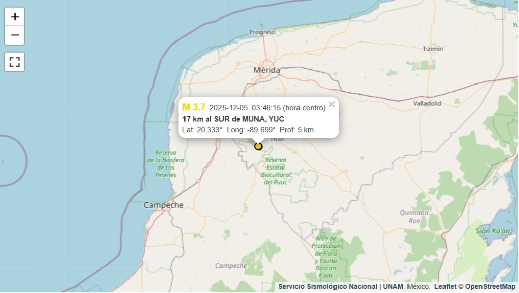 Yucatán y los registros sísmicos que ha tenido en la historia