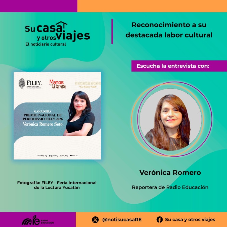 Eligen a Verónica Romero ganadora del Premio Nacional de Periodismo Filey 2026