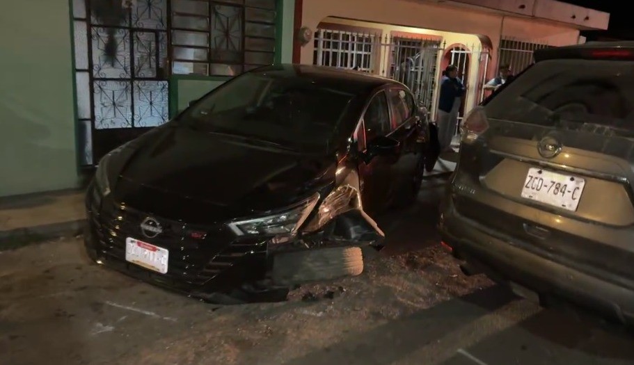 Carambola por ebrio al volante, en Tizim&iacute;n