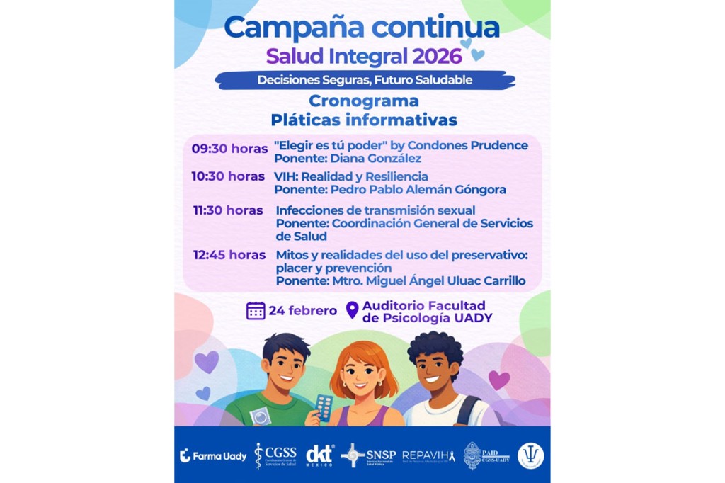 Impulsa UADY Campaña de Salud Integral 2026, para promover el autocuidado y la prevención