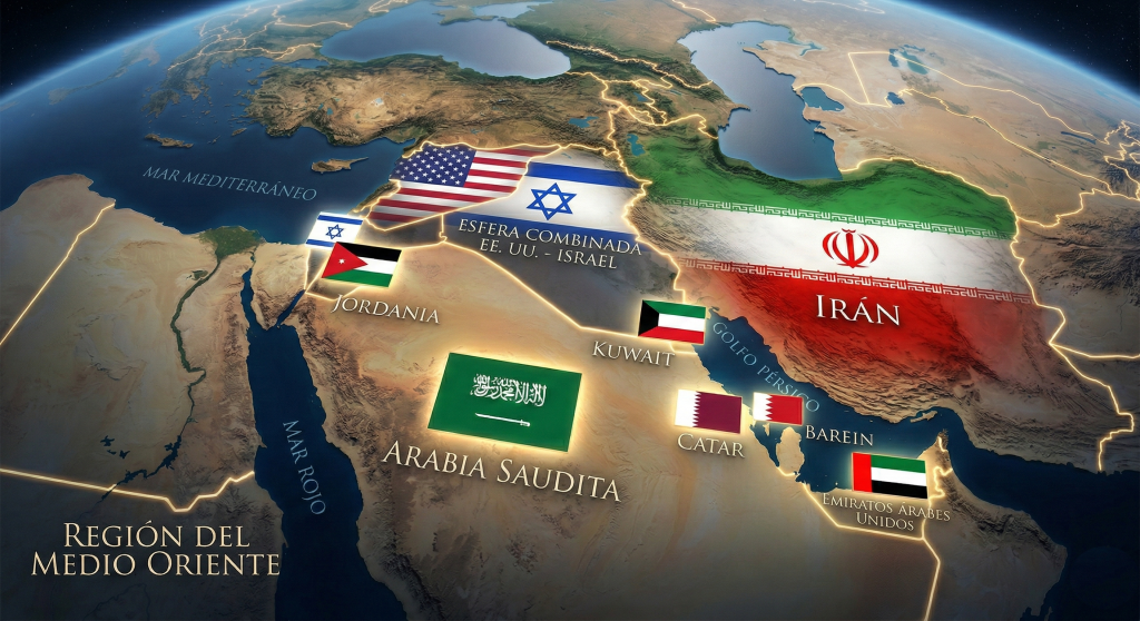 Contraofensiva militar simultánea iraní contra 8 países