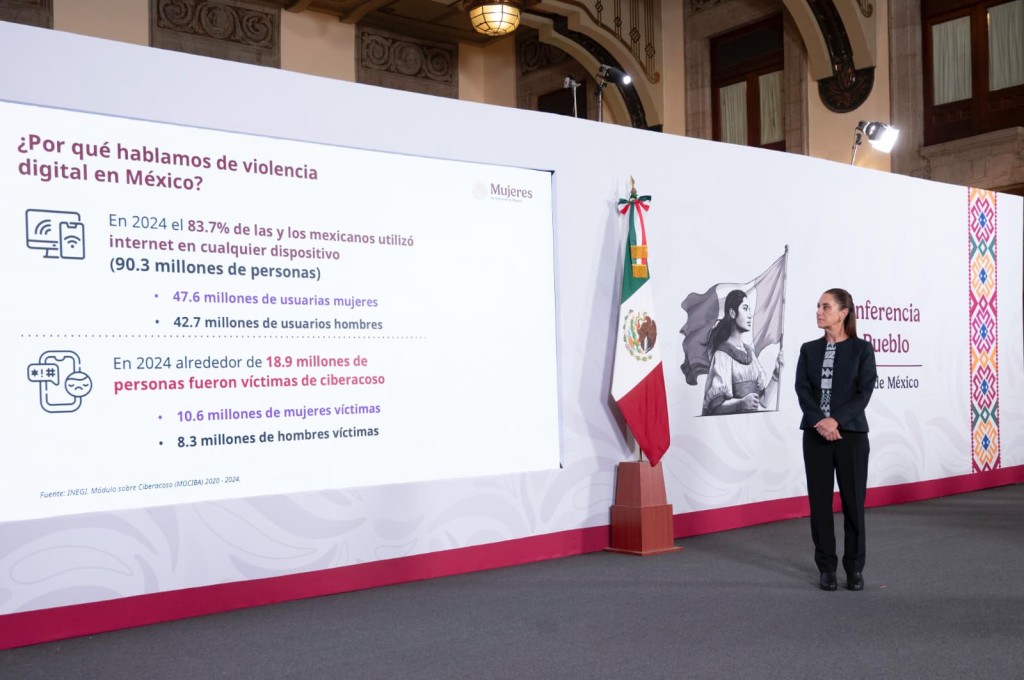 Firma Gobierno de M&eacute;xico primer acuerdo de colaboraci&oacute;n voluntaria con Google, Meta y Tiktok, para combatir violencia digital contra las mujeres