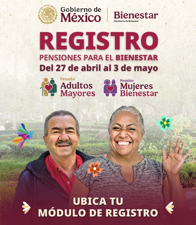 Inicia a buen ritmo el registro para pensiones del Bienestar en el Estado