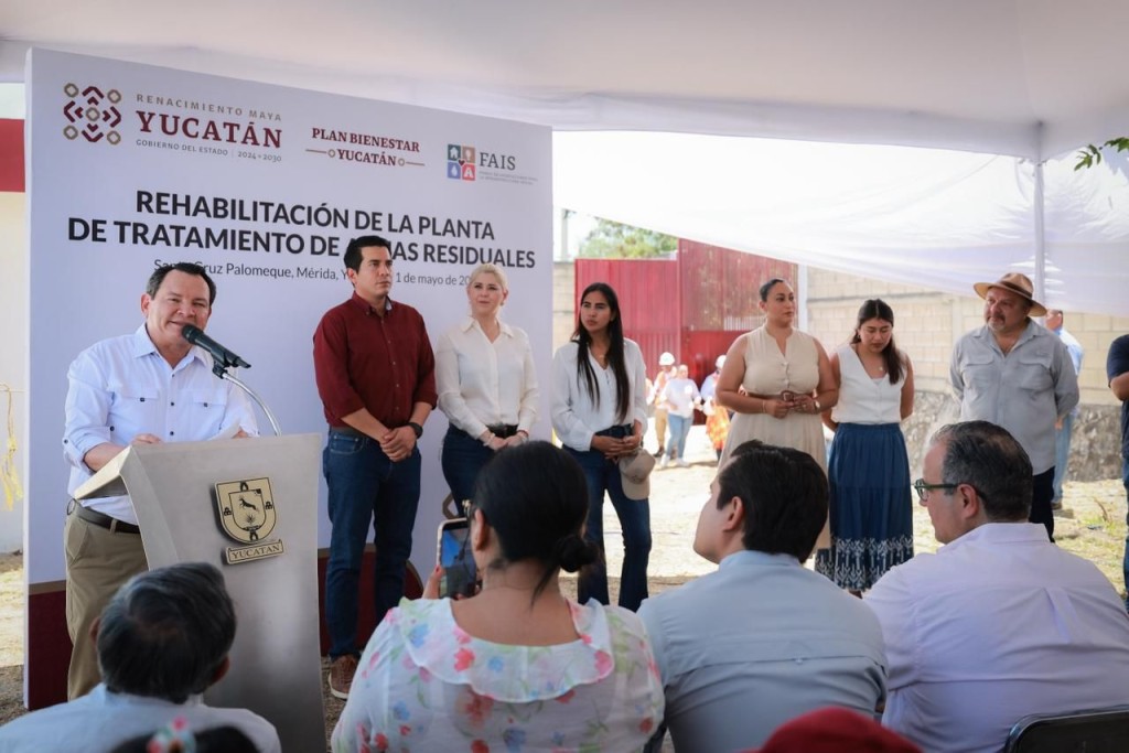 Supervisa gobernador rehabilitaci&oacute;n de planta de tratamiento en Santa Cruz Palomeque