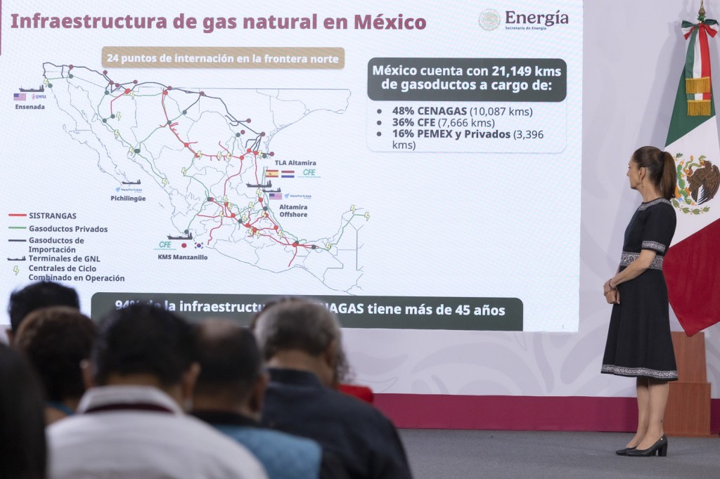 Presenta Claudia Sheinbaum el Plan de Gasoductos