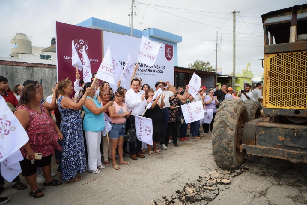 Pone fin Huacho Díaz a 40 años de rezago en calles de la Serapio Rendón