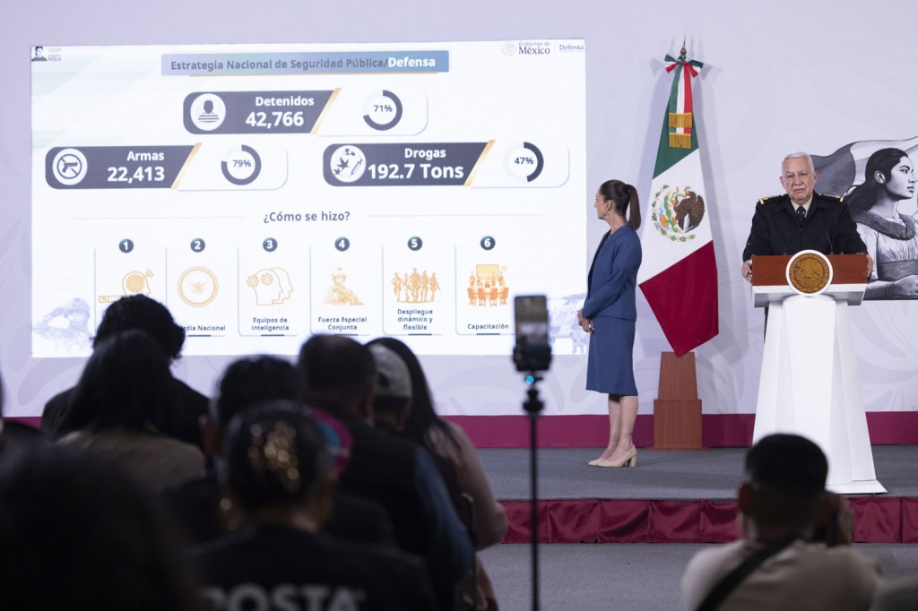 Presidenta Sheinbaum destaca reducción del 49% en homicidios dolosos, de septiembre de 2024 a mayo de 2026
