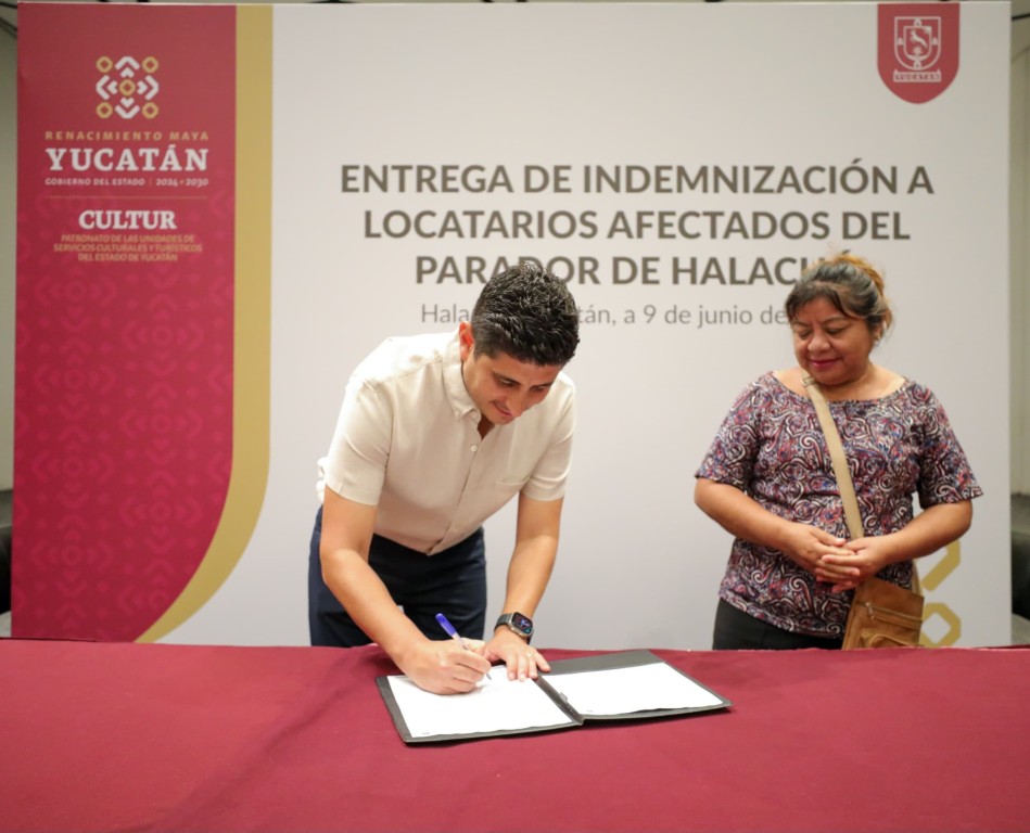Respalda Gobierno del Estado a locatarios del Parador Turístico de Halachó