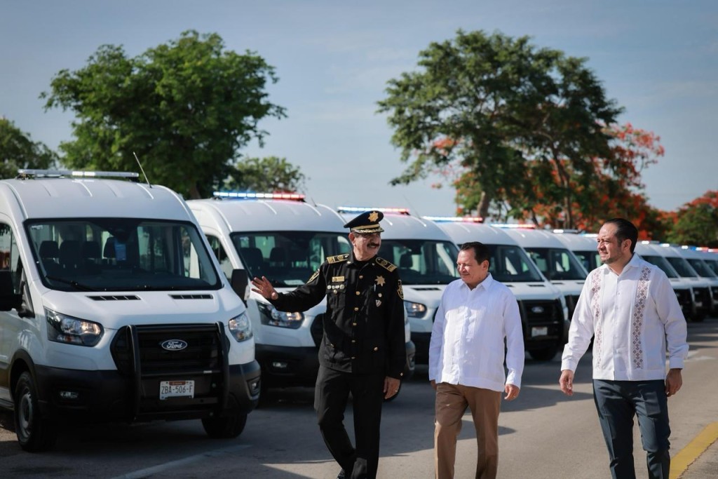 Fortalecen la paz en Yucatán con nuevas unidades para la seguridad municipal