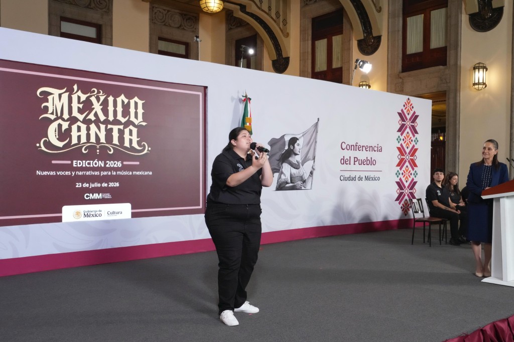 Los jóvenes cantan por la paz y contra las adicciones: Claudia Sheinbaum