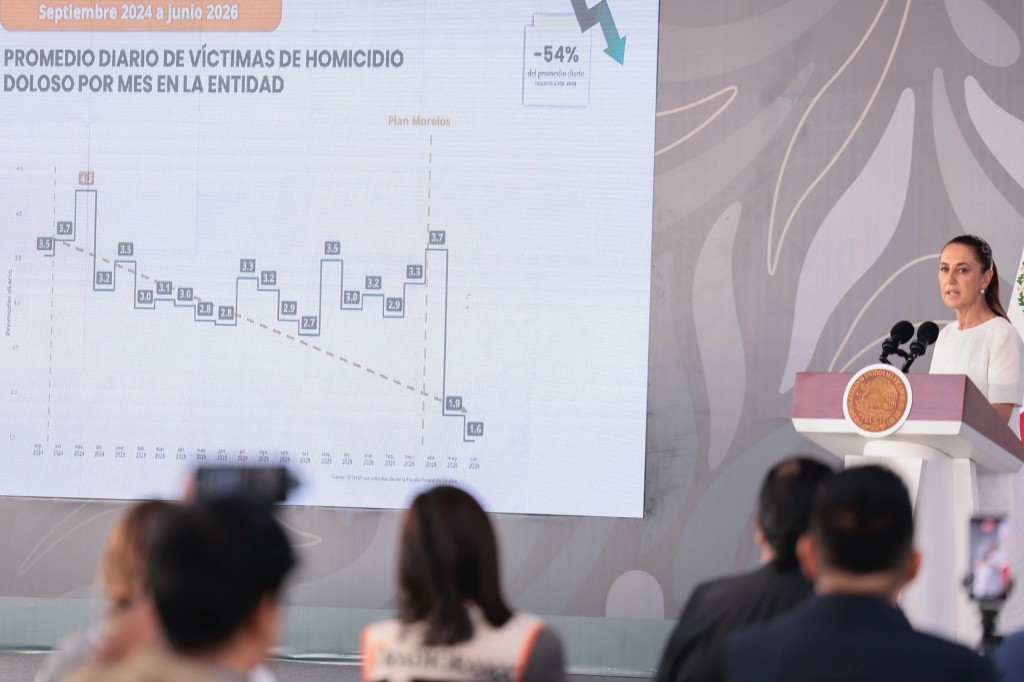Da resultados la estrategia nacional de seguridad: Claudia Sheinbaum